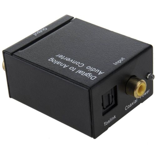 Digital To Analog Audio Converter Adapter-Black