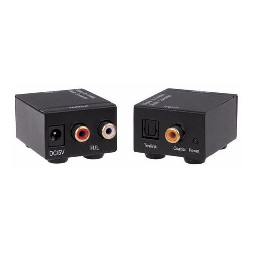 Digital To Analog Audio Converter Adapter-Black