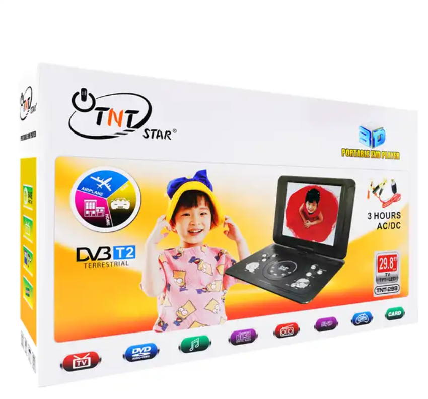 TNTSTAR TNT-298 New portable dvd player with wifi evd hamur kapatma external cd drive usb portable cd dvd