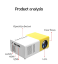 Home Mini Led Portable Smart Pocket Cinema Video Projector