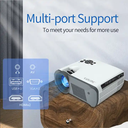 Mini Portable LED Video Projector, Native 1280x720 resolution, support 1080p