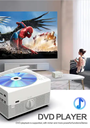 7700" 1080p Mini Portable Full HD 4K LED Interactive DVD Projector for Home Theatre