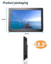 13.3 inch Mini Portable TV with built-in battery, compatible with DVB-T/DVB-T2/ATSC/ISDB/IDTV