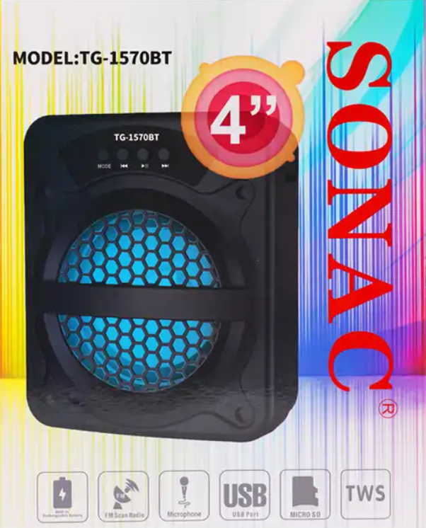 SONAC TG-1570BT Small DJ Speaker