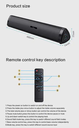 40 Watts Mini 3D Surround Bluetooth Wireless Sound Box With HDMI-arc, Sound Box