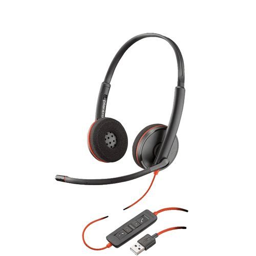 Plantronics Blackwire C3220 USB Headset - Black