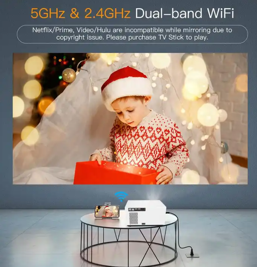 S1 Auto Focus Wireless 4k Projector, 1080p Android 11 Hologram Home LCD Projectors & presentation Equipment