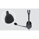 Logitech H111 Stero Headsets, Black