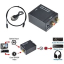 Digital Optical SPDIF Coax To Analog RCA Audio-Black