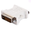 Dvi 25 Pin Male To Vga 15Pin Female Adapter -White