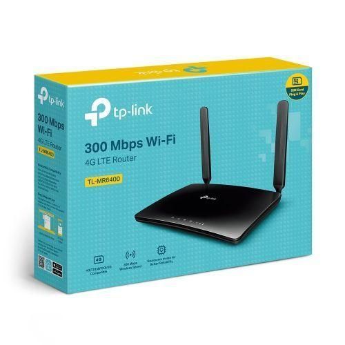 TP-Link TL-MR6400 300Mbps 4G LTE Router With Sim Card Slot - Black