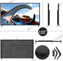 TV-100 Inch ,  2160P Full HD UHD 4K LED Smart TV for Live TV Station Android TV WIFI YouTube playback