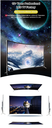 43 Inch LED Curved Screen , Smart TV OEM LCD Television , Inch 4K UHD Curved Digital DVB-T2S2 Wifi Tempered Glass Android