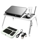 Foldable & Portable Bedroom Table Desk Laptop Table Stand Organizer- White