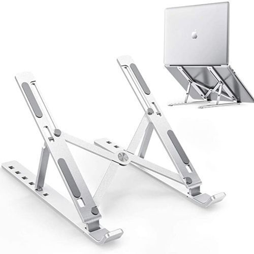 7 Level Adjustable Portable Laptop Stand - Silver