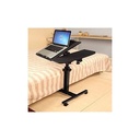 Adjustable Mobile Standing Computer Laptop Table Stand Desk, Black.