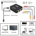 Mini AV To HDMI Mini Video Converter HD 720P 1080P-Black