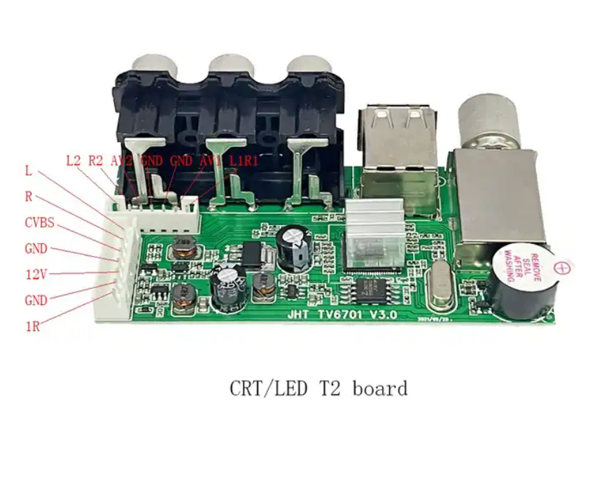 Universal 14''-34'' Crt and Led TV Mainboard DVB T2 Board