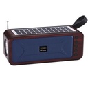 Portable Mini Speaker with Bluetooth USB TF AUX FM 6V 1W Solar Panel Flashlight USB Charging Line- Black .