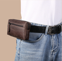 Men Belt Purse Waist Horse Leather Wallet