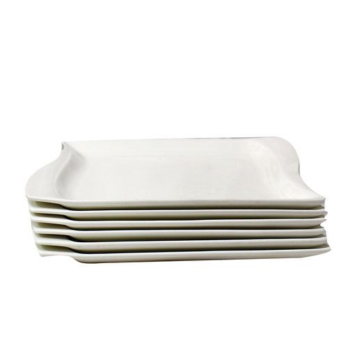 36 Piece Rectangle Dinner Set - White