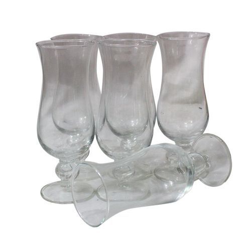 6 Pieces Of of  Fruit Cocktail Juice Glasses Mugs- Clear. 