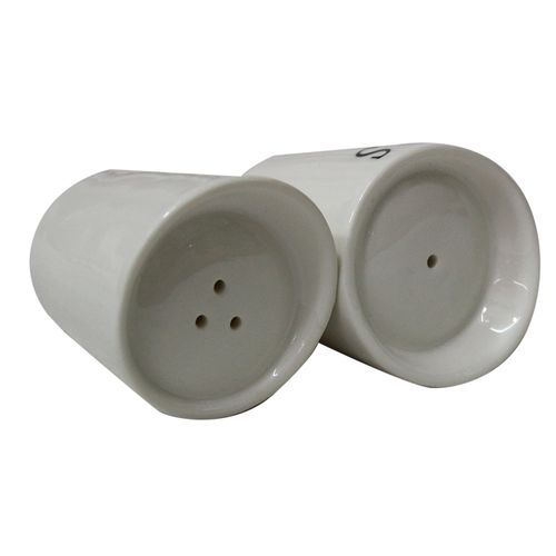 Letter S&P Pepper And Salt Shaker - White