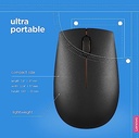 Lenovo 300 Wireless Compact Mouse - Black