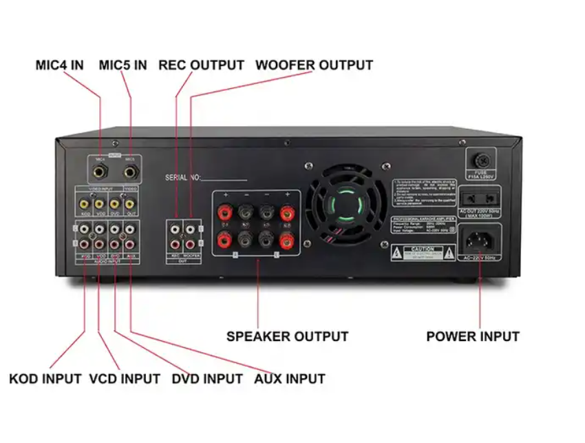 AK-150 Amp Acoustic Amplifiers Universal Input Controller Technics Housing , Sound Signal Amplifier