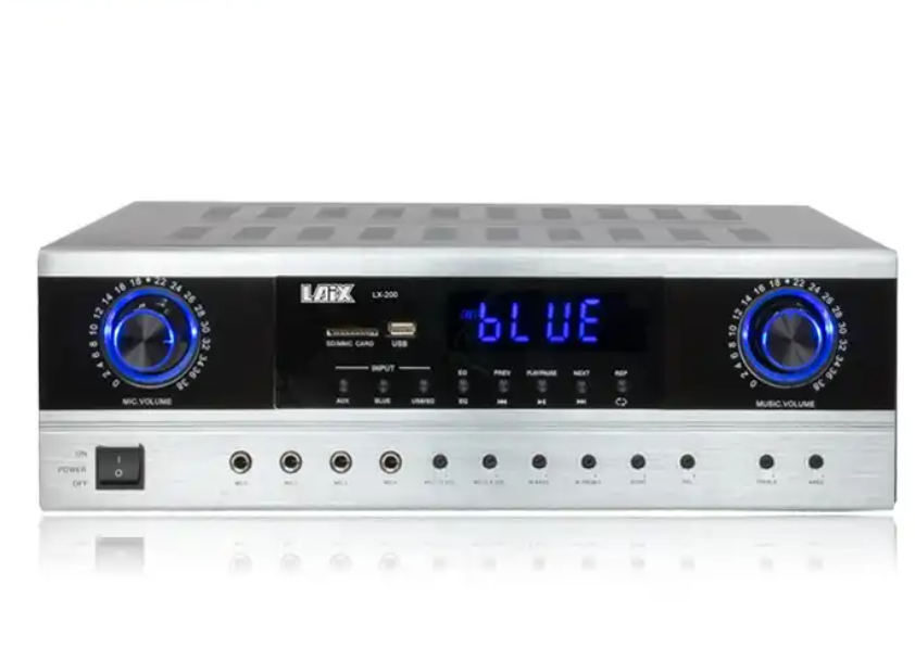 LX-200 Stereo 100watt KTV Professional Karaoke 2 Channel Amplifier