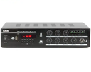 PA-888 Pa Amp 2 Channels Four Areas Mic Priority with Dual AUX inputs,with USB SD FM Blue--tooth Remote and 3.5mm Mic Input