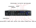 LX-209 Professional remote control digital echo av mixing ktv karaoke system amplifier