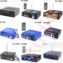 Hifi Mini Blue--tooth Amplifier for MP3 Player with 110V AND 220V Audio Stereo Power FM Radio Support 12V Car Amplifier