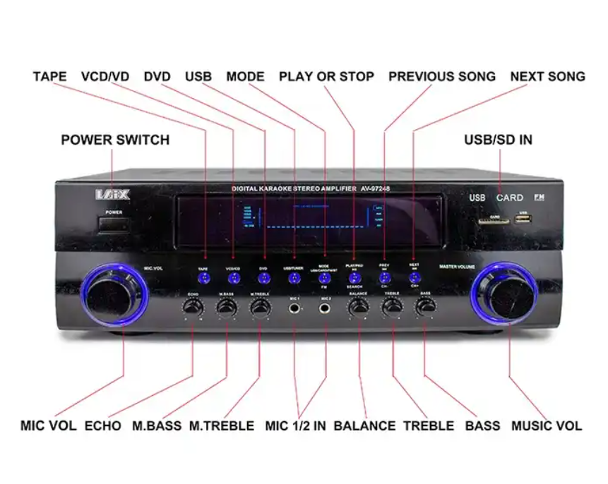 AV97248 Audioamplifier Tool Multimedia Amp Regulator Steps Multilock Amplifiers , Amplifier