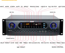 LX-390 Professional Broadcast Amplifier 200W 8 Ohm 2 Channels support BT USB SD FM MIC with Coaxial and optical input