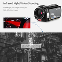 ORDRO AE8 IR Night Vision Vloging camera 4K Camcorder Professional Digital Video Camera