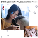 Smart Glass POV Video Camera 4K anti shake mini gimbal auto focus pet video camera