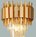 Modern design brass light luxury glass shade sconce wall light for bedroom kitchen bathroom wall lamps