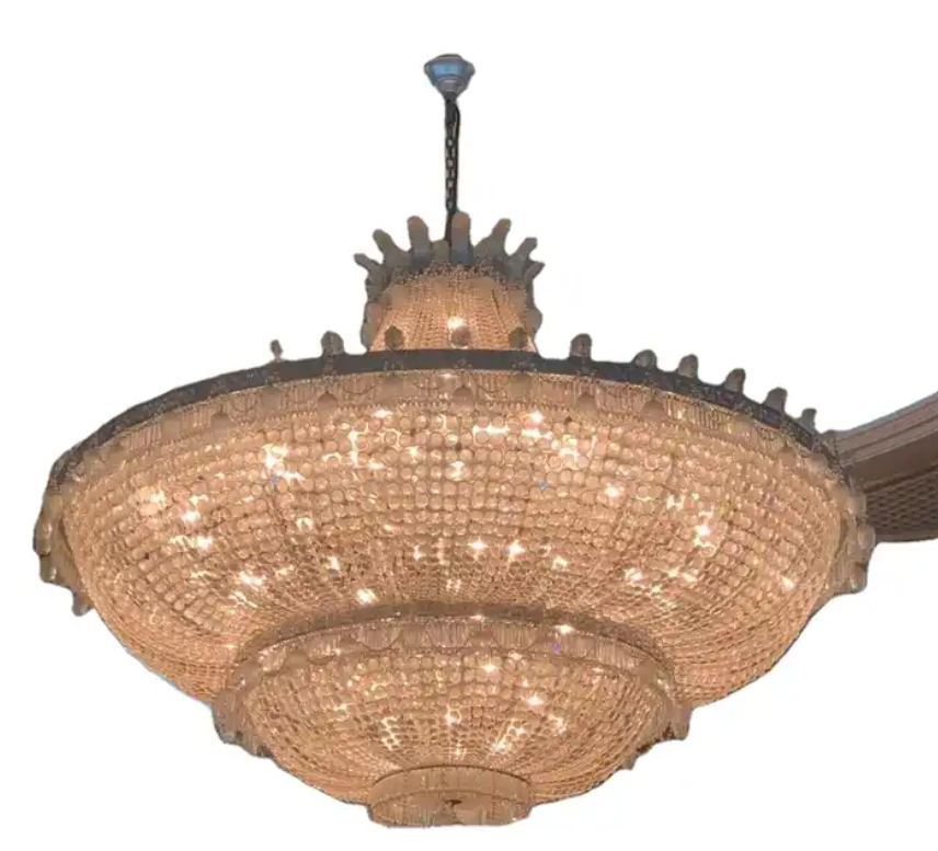 Crystal Chandelier Light Hotel Large Chandelier Led Ceiling Crystal Chandelier Lighting Big Hall Ceiling Lights