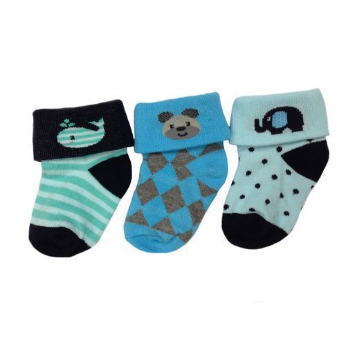 3pcs Baby Socks - Multi Colour