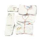 Baby Boy Girl Warm Clothing Overall Sweater Set - White,Orange