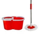 360 Spin Magic Mop with Bucket - Red