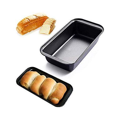 Non Stick Carbon Steel Loaf Pan Mould For Baking Bread, Black.