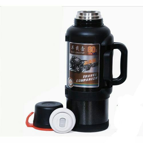 4L Stainless Steel Vacuum Thermos Coffee Tea Flask Bottle - Black