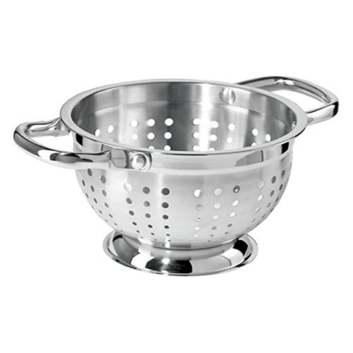 26cm Stainless Steel Rice, Vegetable Washing Strainer Colander-Silver