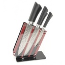 6 Pieces Of Knife Set On Plastic Stand-Silver