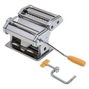 Pasta Maker Roller Machine, Manual Spaghetti, Noodle Maker Cutter-Silver.