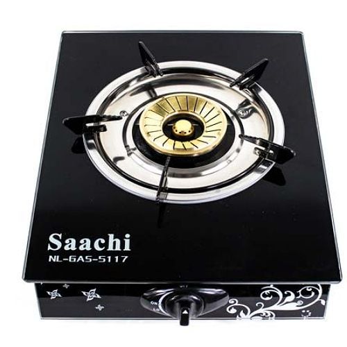 Saachi Single Burner Gas Stove - Black