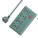 Electrical 8-Gang With 2 USB Universal EU Plug Sockets Extension Power Strip