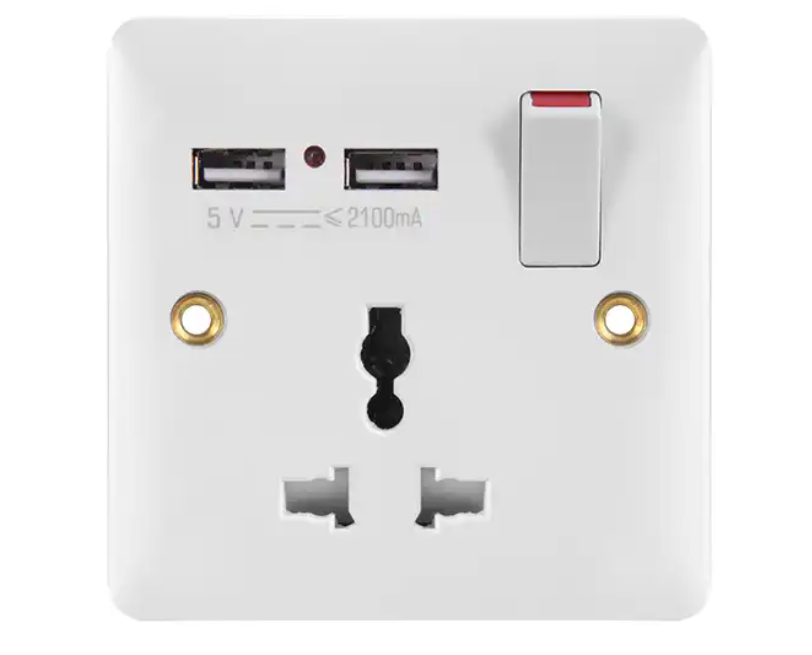 Electric accessories 13A multi socket with USB port Bakelite Wall Switch sockets and switches electrical